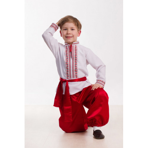Дитячий карнавальний костюм Українець (червоний)